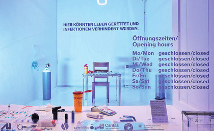 Der Pop-up-Drogenkonsumraum in München